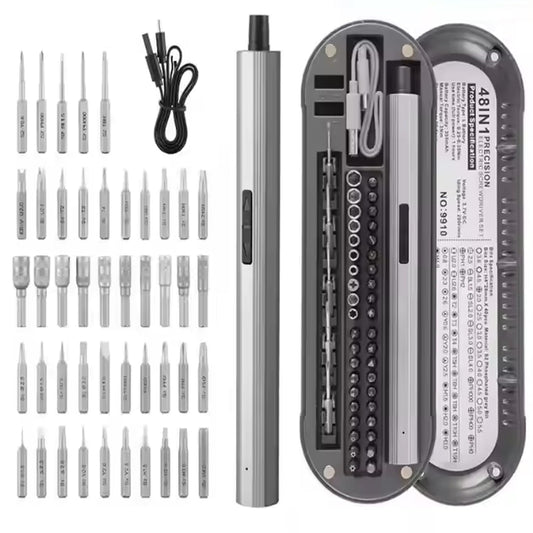 BoltCraft Mini Electric Screwdriver, 48-in-1 Cordless Precision Power Tool Set with 45 Magnetic Bits