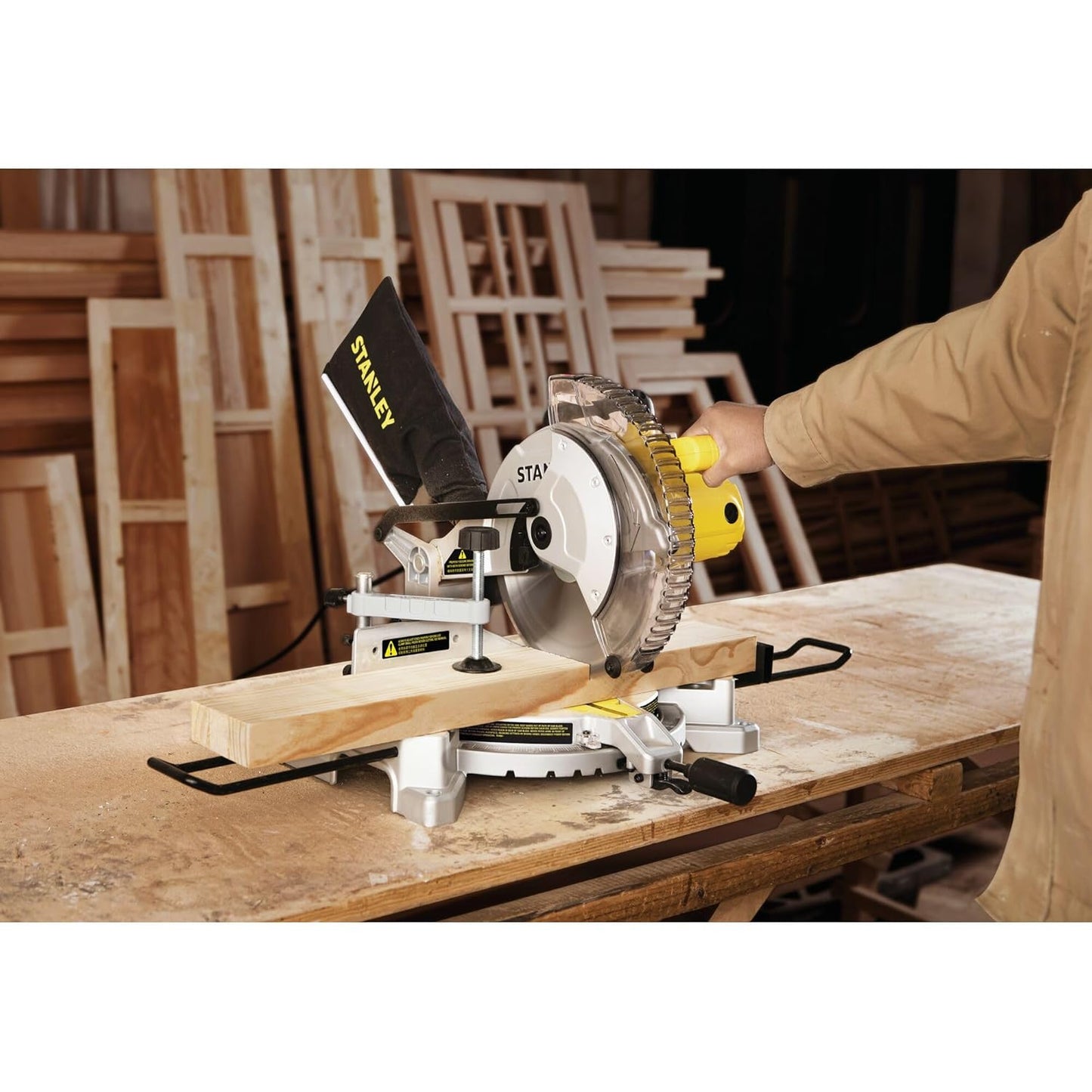 Steelcore SM16-IN 1650W 10" Compound Mitre Saw (Yellow and Black)